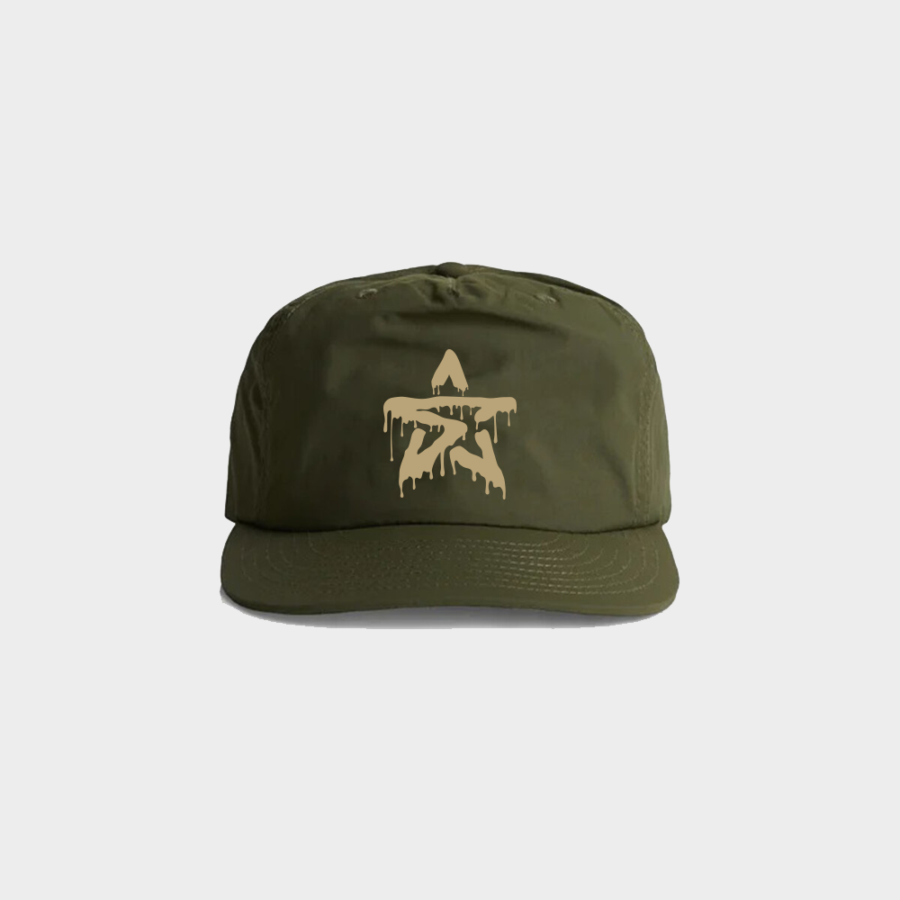 Drip Star Cap - Army / Sand - Stealth Bodyboards