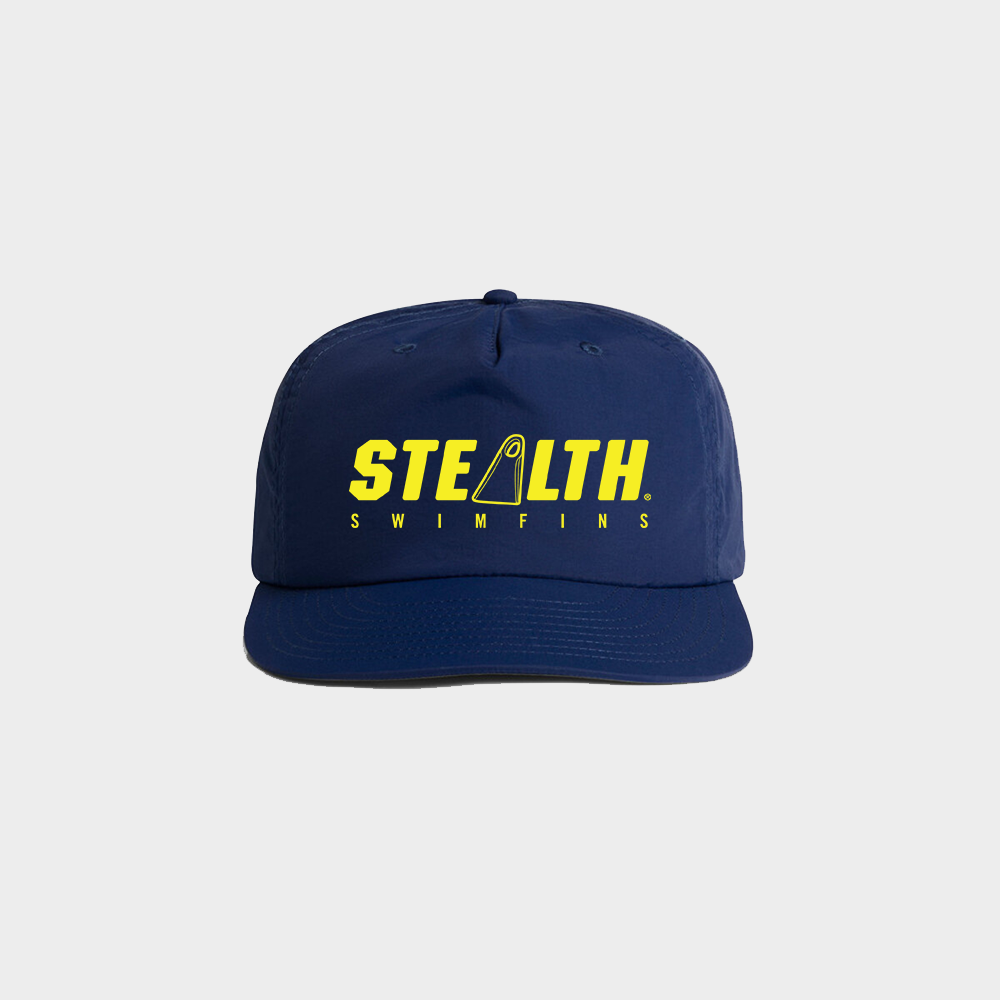Swimfins Cap - Navy / Yellow - Stealth Bodyboards