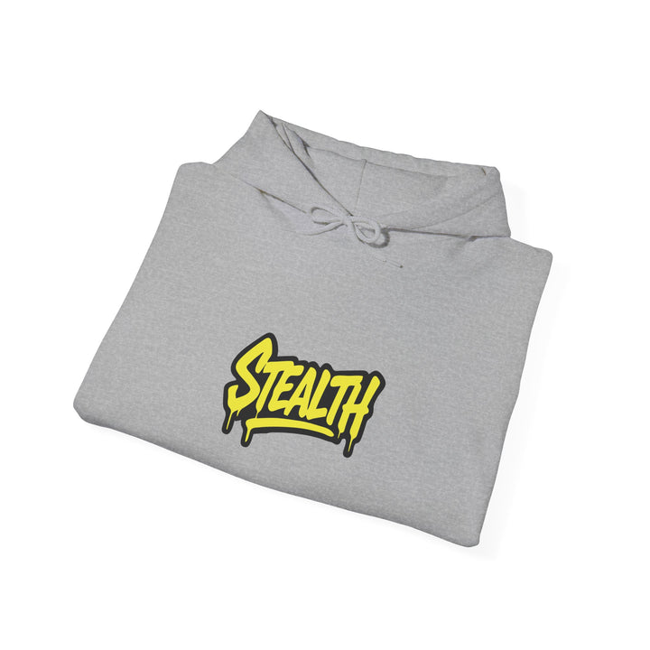 Stealth Graf Logo Hoodie - Grey - Stealth Bodyboards