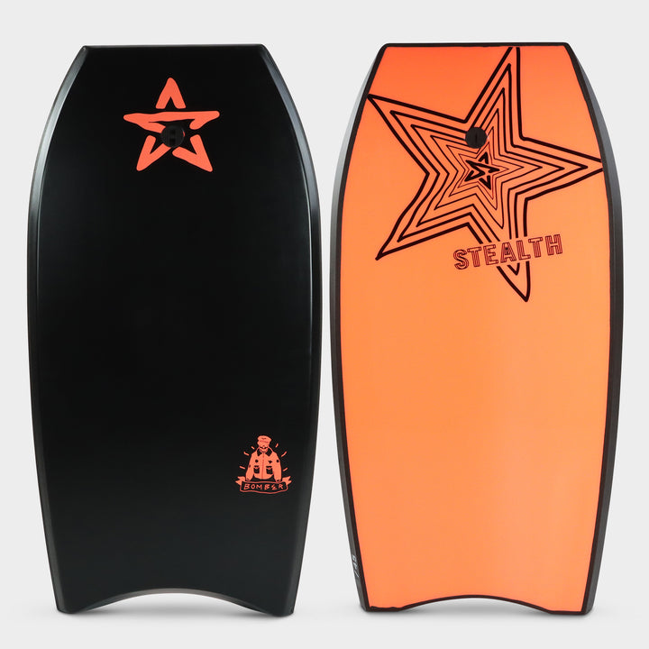 Stealth EPS bodyboards Bomber 45 - Black / Fluro Red