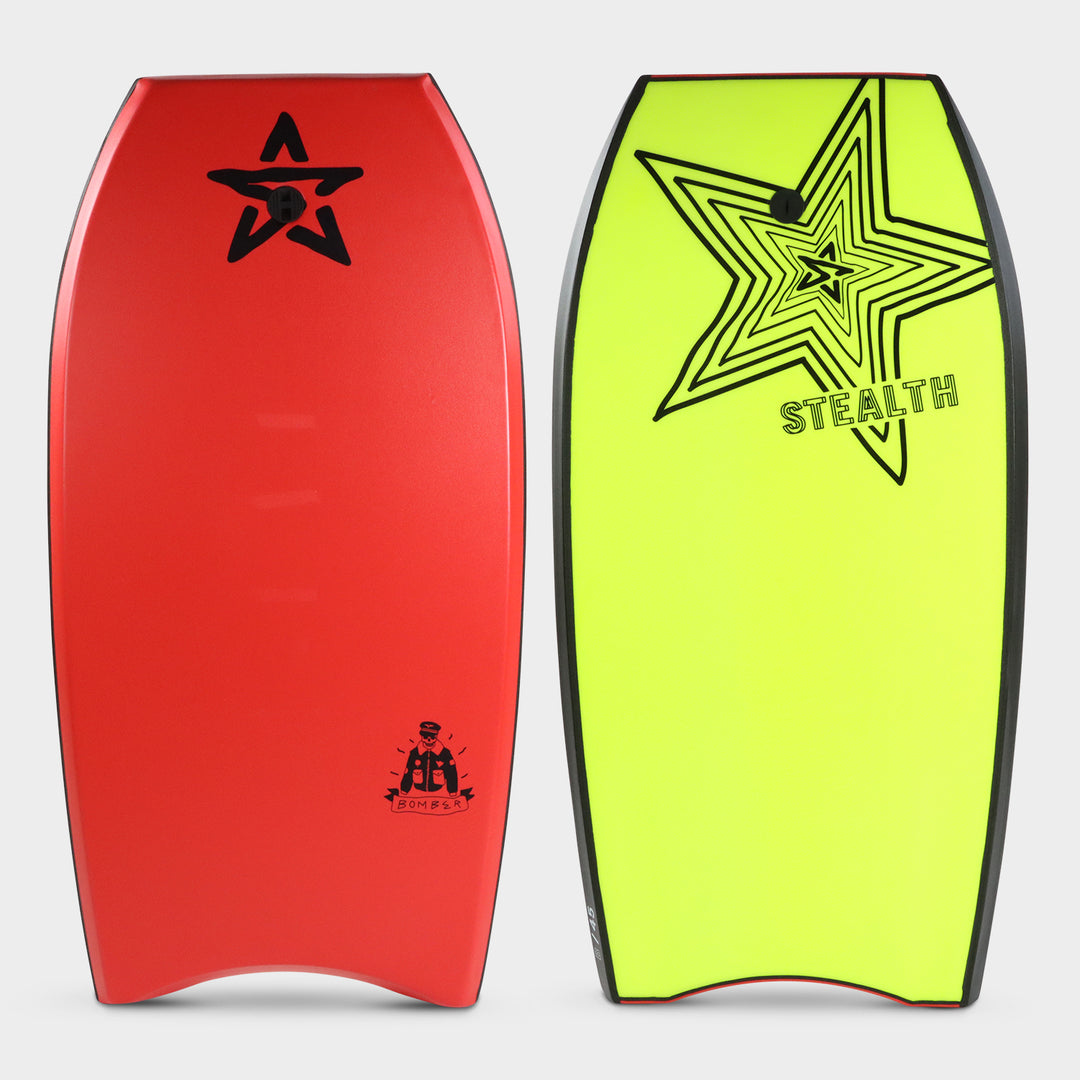 Stealth EPS bodyboards Bomber 45 - Red / Fluro Yellow