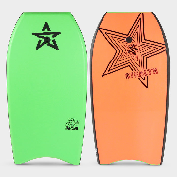 Stealth EPS bodyboards Drone - Green / Fluro Red