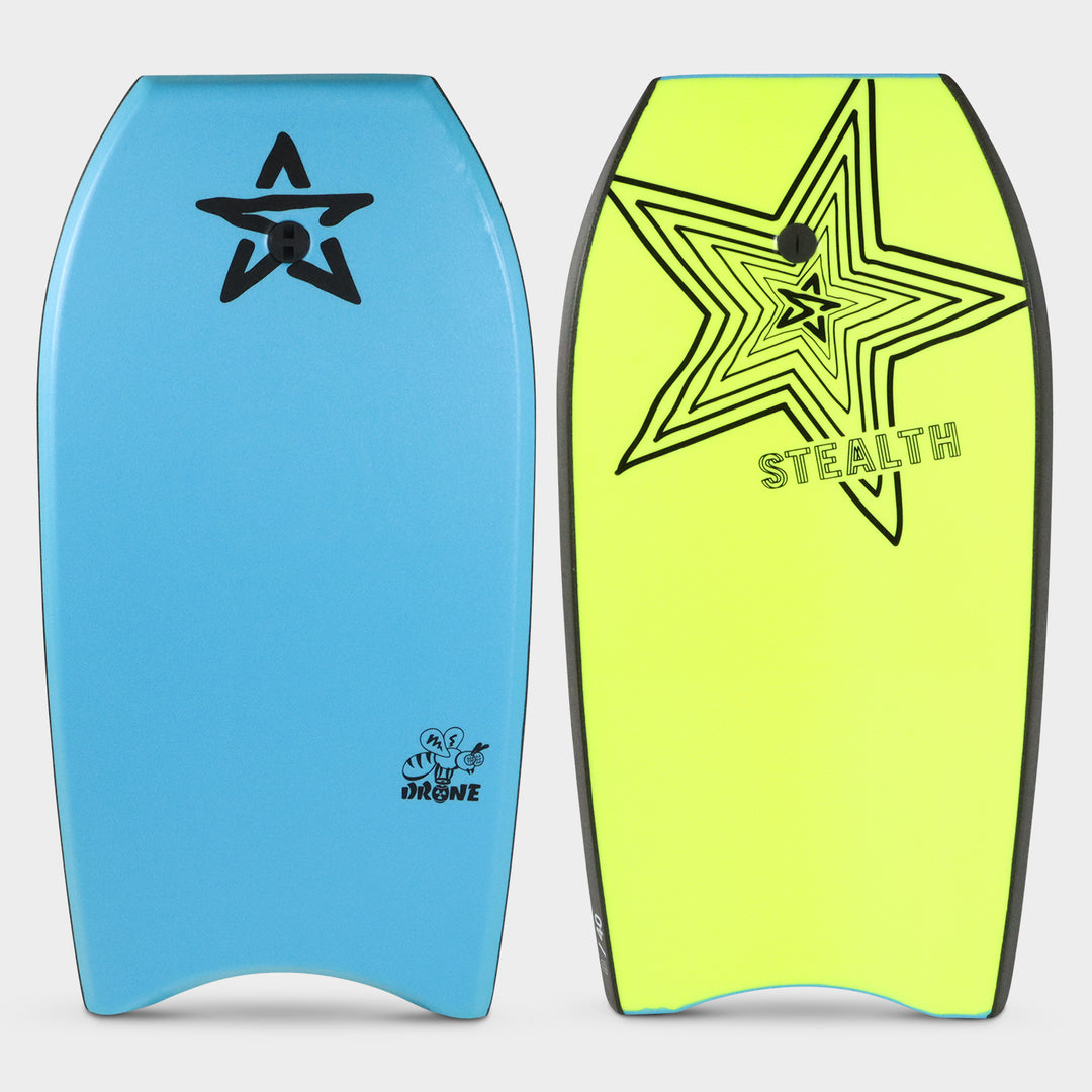 Stealth EPS bodyboards Drone - Sky Blue / Fluro Yellow