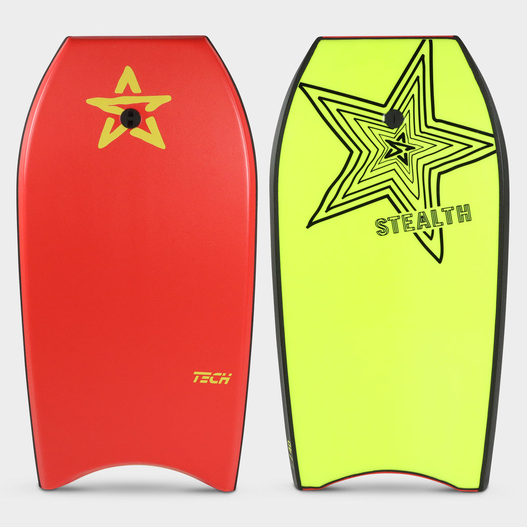 Stealth EPS bodyboards Tech - Red / Fluro Yellow