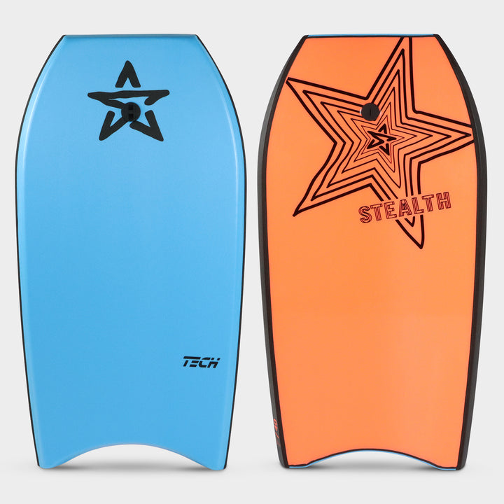 Stealth EPS bodyboards Tech - Sky Blue / Fluro Red